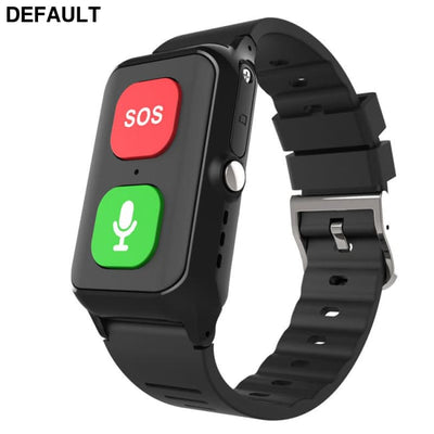 A70 Elderly GPS Positioning Watch Locator With Heart Rate Measurement Body Temperature Smart Bracelet Black Watches