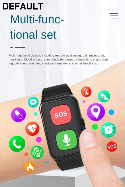 A70 Elderly GPS Positioning Watch Locator With Heart Rate Measurement Body Temperature Smart Bracelet Watches Best