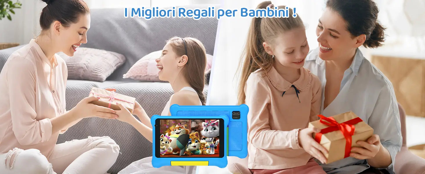 7 Inch Kid Tablet for Children Android 13 5GB RAM 32GB ROM 128GB Expandable Quad Core Wi-Fi Bluetooth Type-C Children’s