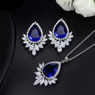 AAA jewelry chain bridal banquet dinner Jewelry Set Sterling Silver Necklace Sets Necklaces