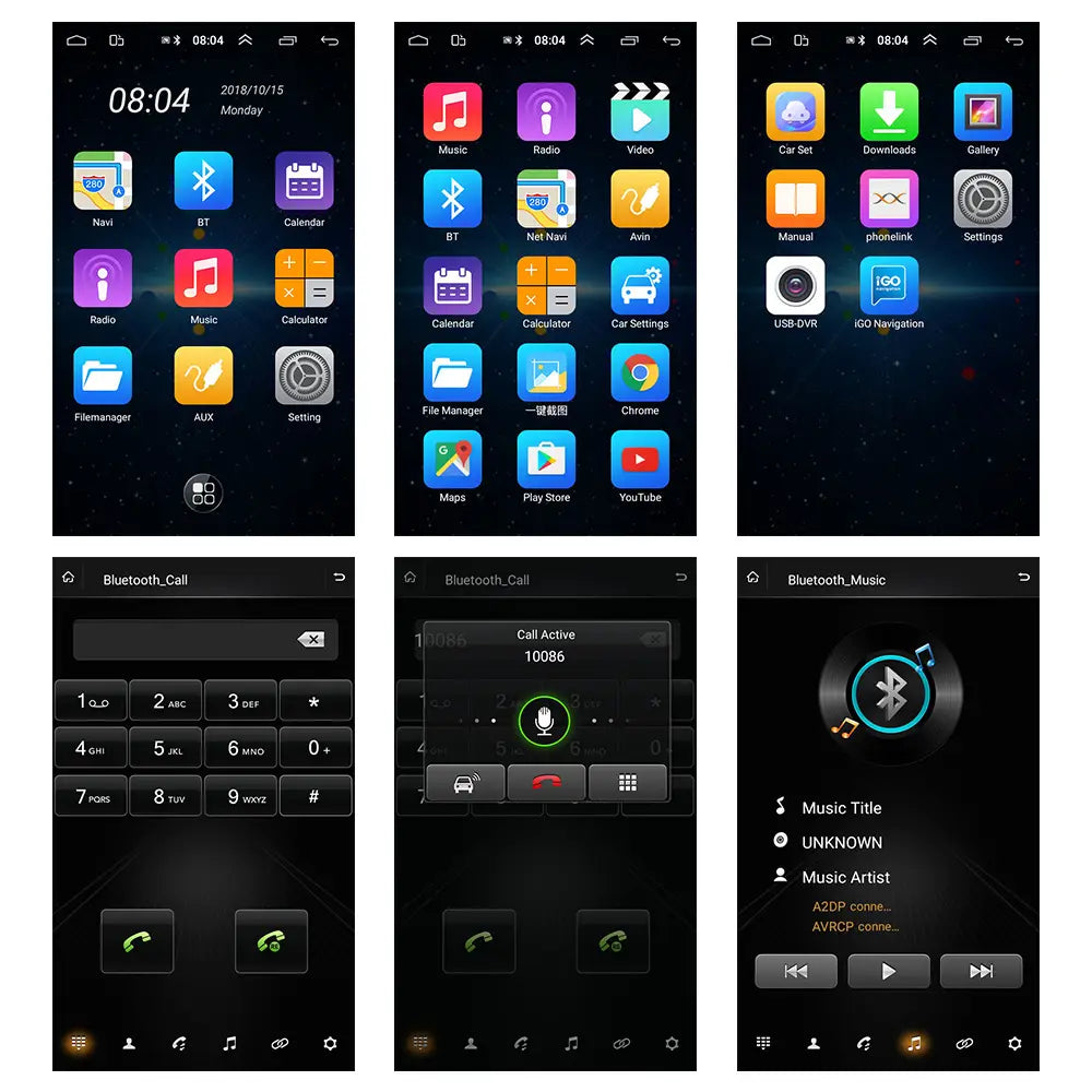 Large Screen Vehicle-mounted Video Player Navigator