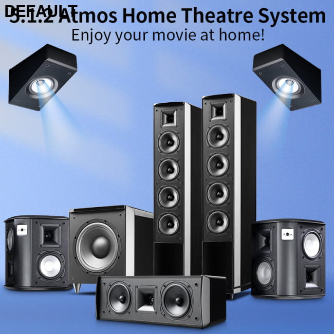 Accusound 5.1.2 Atmos Tower System default Home Theater Speakers Electronics