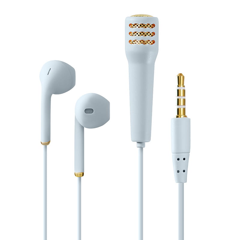 Wired mini earphone with microphone