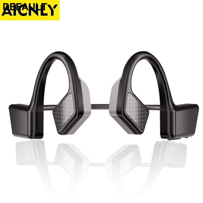 AICNLY Bone Conduction Earphone Wireless Bluetooth Headset 5.0 K08 Gaming Sport Earbuds None In-ear Headphones Black