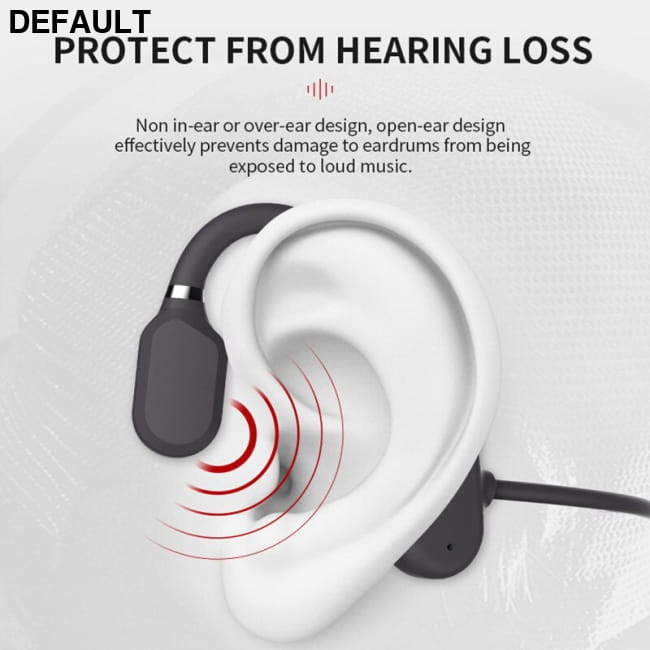 AIKSWE Bluetooth 5.0 Open Ear Wireless Sports Headphone Black Headset Best Selling Products Bone Conduction Headphones