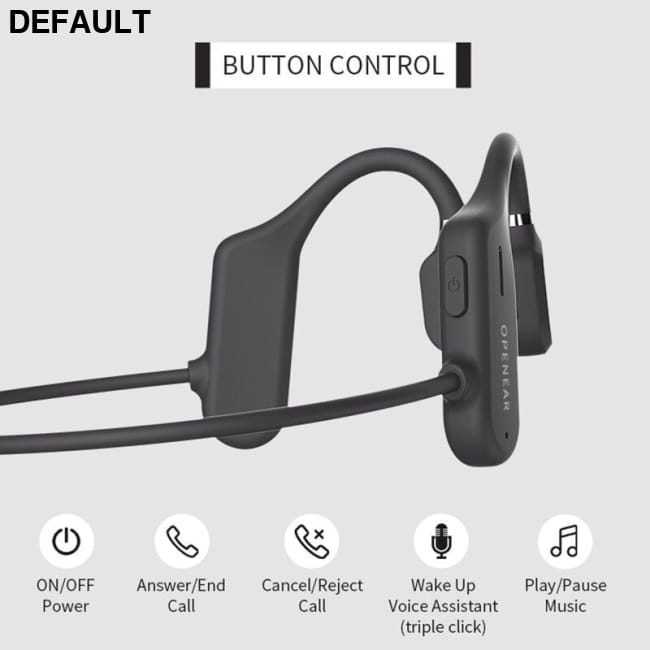 AIKSWE Bluetooth 5.0 Open Ear Wireless Sports Headphone Black Headset Best Selling Products Bone Conduction Headphones