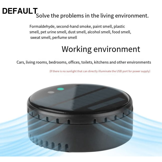 Air purifier for both home and car use solar powered Accessories Purifiers