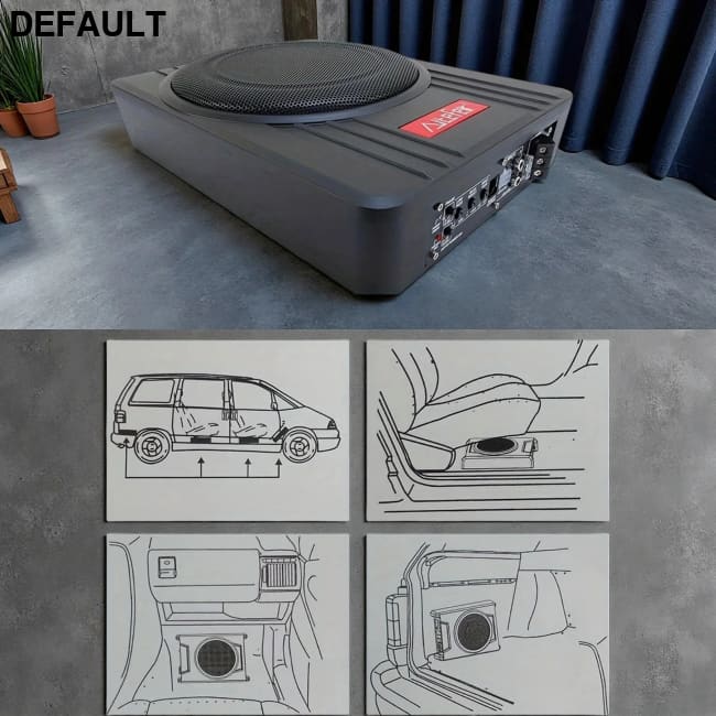 AiteFeir 10inch 1500W Universal Car Audio Active Subwoofer Speaker Maximum Power Square Ultra-Thin Auto Subwoofers &