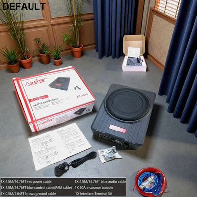 AiteFeir 10inch 1500W Universal Car Audio Active Subwoofer Speaker Maximum Power Square Ultra-Thin Auto Subwoofers &