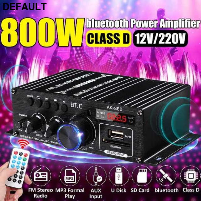 AK35 800W Home Digital Amplifiers Audio USB Auto Music Car
