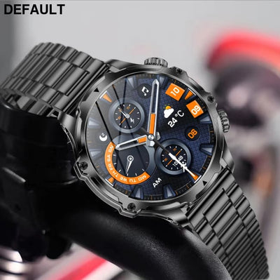 AK75 Smart Watch Flashlight Men Outdoors Sports Fitness Tracker 700mah Large Battery BT Calling LED Light Smartwatch