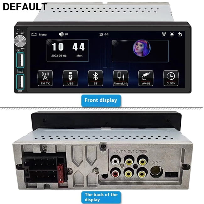 All-in-one Bluetooth Rear View Car Player 6087 Wired Carplay DVD GPS Players Motor Vehicle A/V & In-Dash Systems