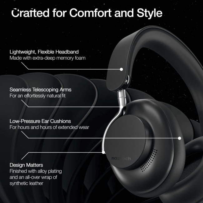 ANC wireless headphones head Over-Ear