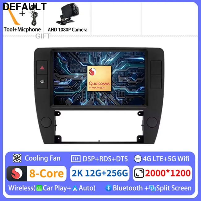 Android 15 Multimedia For Volkswagen Passat B5 2000 - 2005 2K 12G-256G CAM Car DVD GPS Players