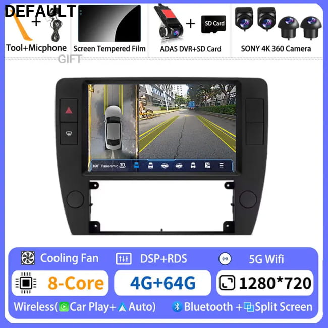Android 15 Multimedia For Volkswagen Passat B5 2000 - 2005 4G-64G 360 DVR Car DVD GPS Players