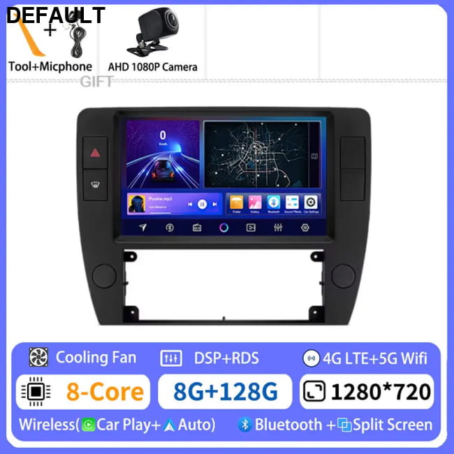 Android 15 Multimedia For Volkswagen Passat B5 2000 - 2005 8G-128G 1080P CAM Car DVD GPS Players