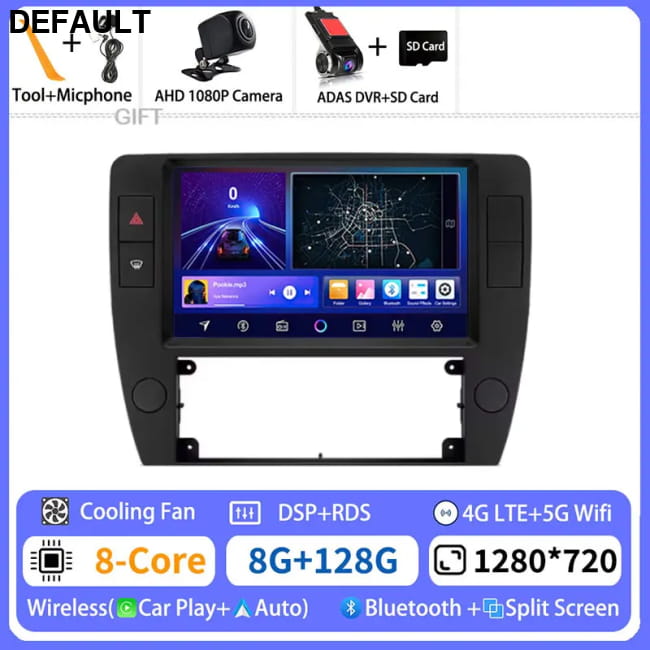 Android 15 Multimedia For Volkswagen Passat B5 2000 - 2005 8G-128G CAM DVR Car DVD GPS Players