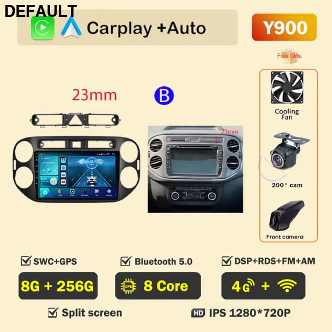 Android Auto Multimedia For VOLKSWAGEN VW GOLF 5 PLUS 8G-256G DVR B Car DVD GPS Players Navigation Systems