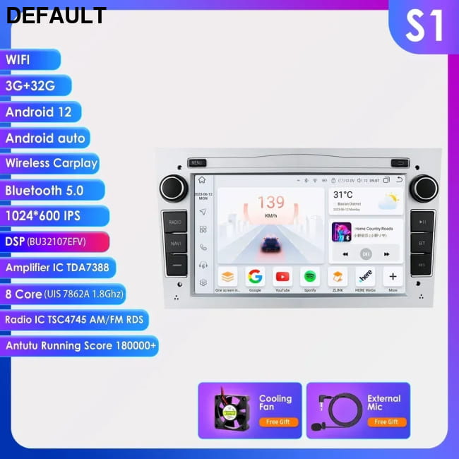Android Car GPS PLAYER for Opel Astra H J 2004 Vectra S1 Silver / China Mainland DVD Players Best Selling Products