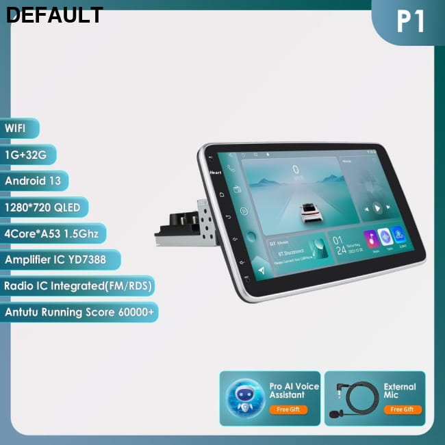 Android 10.1’’ Universal Car Head Unit | CarPlay 4G LTE, 1 32G Panorama Camera / 10 Inches DVD GPS Players | Best
