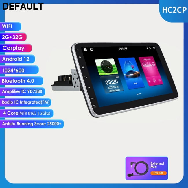 Android 10.1’’ Universal Car Head Unit | CarPlay 4G LTE, 32G Panorama Camera / 10 Inches DVD GPS Players | Best Selling