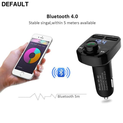 ANLUD Bluetooth Handsfree Car Kit FM Transmitter Micro SD TF MP3 Music Play Wireless Modulator Transmitters Electronics