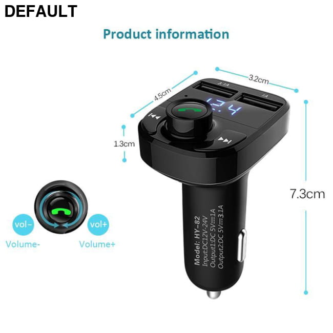 ANLUD Bluetooth Handsfree Car Kit FM Transmitter Micro SD Transmitters Electronics