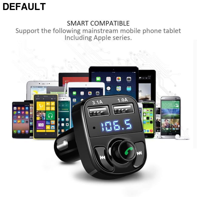 ANLUD Bluetooth Handsfree Car Kit FM Transmitter Micro SD Transmitters Electronics