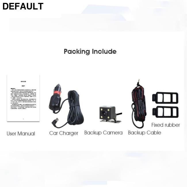 ANLUD Dash Camera 5.0 Dual Lens Dashcam GPS 1080P Car DVR Rear View Mirror Monitor Video Recorder 3IN1 Car-detector