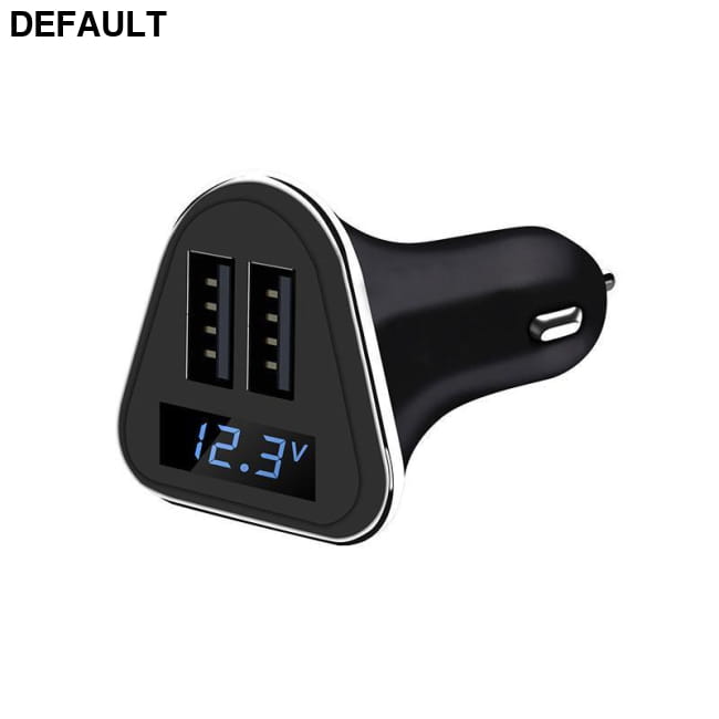 Anlud Dual USB Universal ABS + PC LED Screen Car Charger Black Bluetooth FM Transmitters ABS + PC Chargers