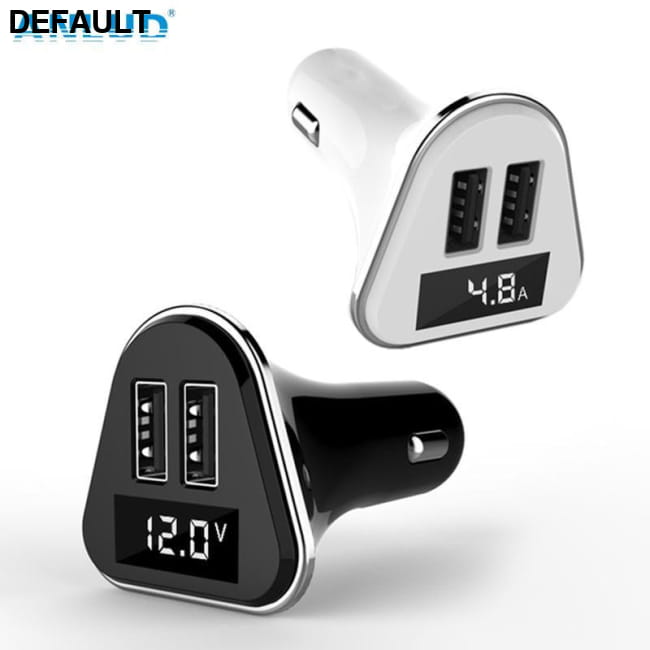 Anlud Dual USB Universal ABS + PC LED Screen Car Charger Bluetooth FM Transmitters ABS + PC Chargers