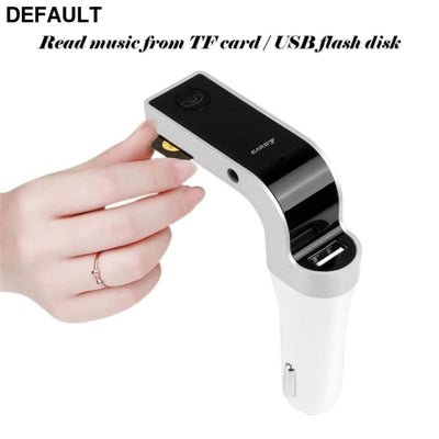ANLUD Multifunction 4-in-1 CAR G7 Bluetooth FM Transmitter USB Flash Drives TF Music Player Car Kit Charger