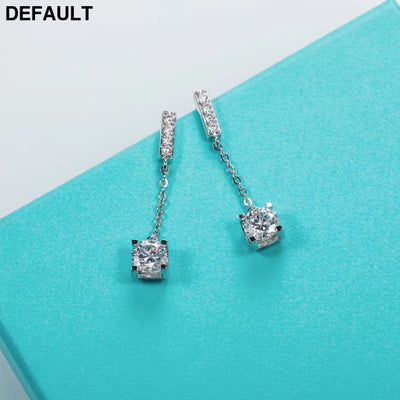 AnuJewel 1 Carat D Color Moissanite Diamond Classic Earrings 18K White Gold Plated Charm For Women Jewelry Wholesale