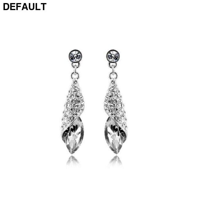 Austrian element Crystal Necklace Earrings Jewelry Sets Silver earring Sterling Necklaces