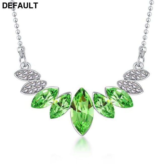Austrian element Crystal Necklace Earrings Jewelry Sets Sterling Silver Necklaces