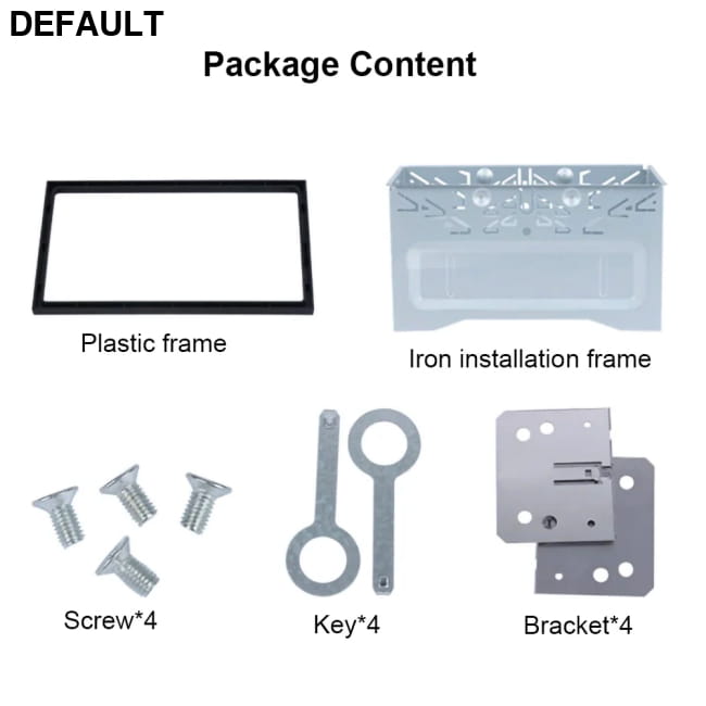 Auto Panel Audio Dash Mount Kit Box 2Din Fittings Car Installation Electronics