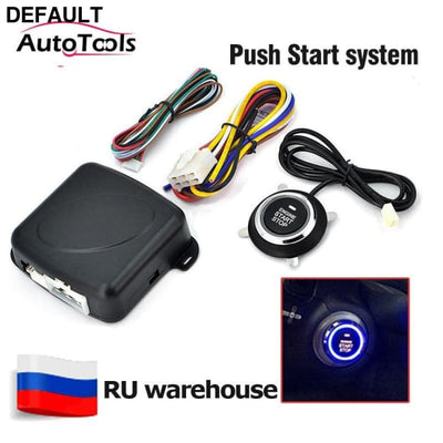 Autostart car start stop button Engine system push keyless entry 12v alarm sysem China Car Remote Starter Best Selling