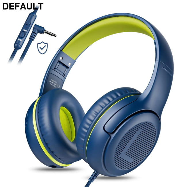 AWATRUE AT2 Headset,3.5mm Surround Stereo Gaming Headphones ShenBlue Wired In-Ear