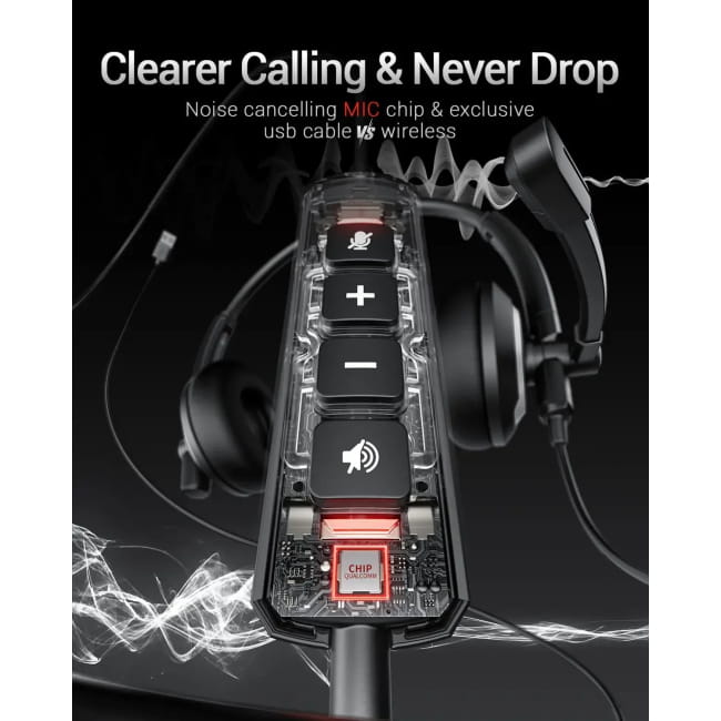 AWATRUE EH05 Wired USB Headset with Microphone Noise Headphones Headsets