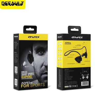 AWEI A840BL Sweatproof Wireless Bluetooth Earphone Sport Stereo Music Headphones With Mic Handsfree Headsets
