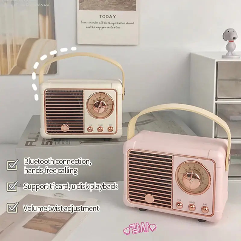 Diy Retro Mini Portable Card Speaker