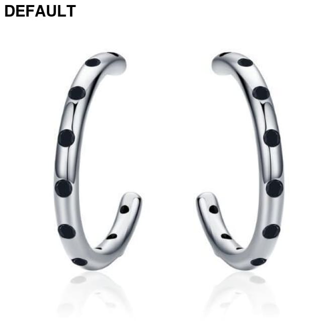 BAMOER 925 Sterling Silver Stackable Droplets Stud Earrings with Clear CZ SCE041 SCE318