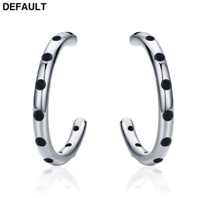 BAMOER 925 Sterling Silver Stackable Droplets Stud Earrings with Clear CZ SCE041 SCE318