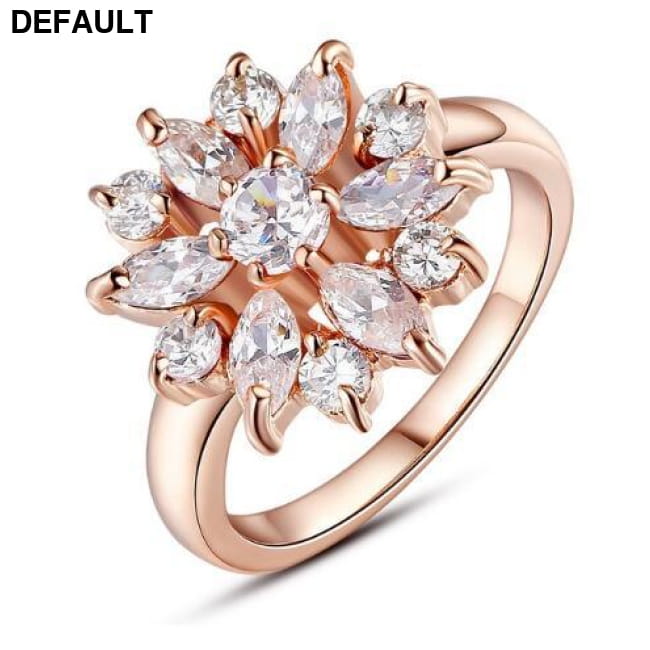 BAMOER Finger Ring with AAA Cubic Zircon Engagement Jewelry Wedding Rings Best Selling Products