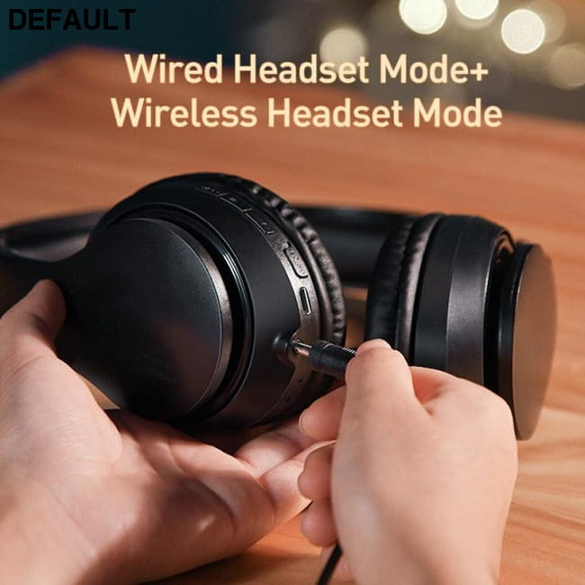 Baseus D07 Wireless Headphone Bluetooth 5.0 Earphone Black / China Headphones Over-Ear