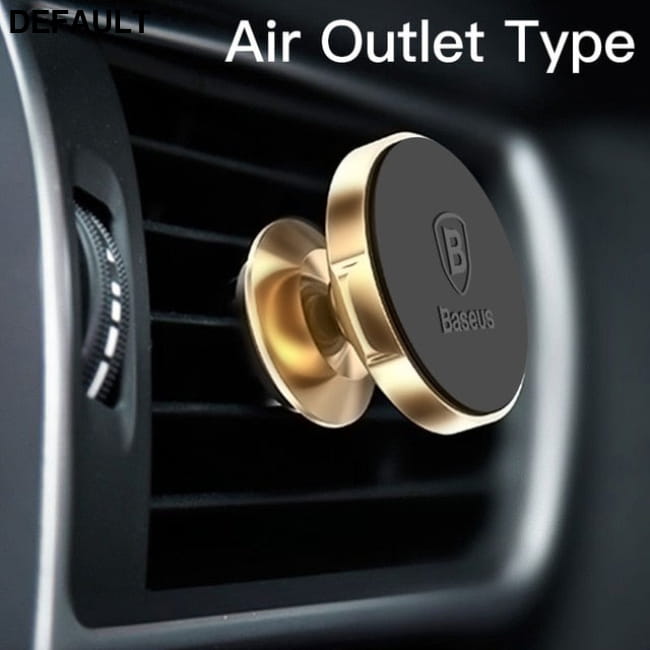 Baseus Magnetic Car Holder For Phone Universal Gold Air Vent Bluetooth FM Transmitters