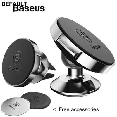 Baseus Magnetic Car Holder For Phone Universal Mobile Cell Stand Air Vent Mount GPS Bluetooth FM Transmitters