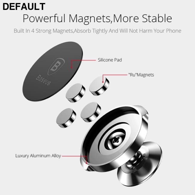 Baseus Magnetic Car Holder For Phone Universal Mobile Cell Stand Air Vent Mount GPS Bluetooth FM Transmitters