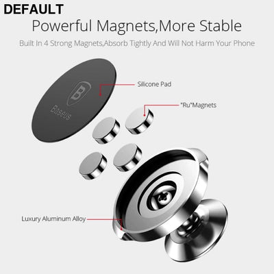 Baseus Magnetic Car Holder For Phone Universal Mobile Cell Stand Air Vent Mount GPS Bluetooth FM Transmitters