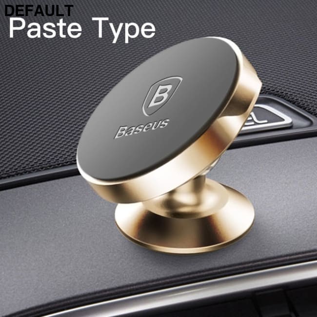 Baseus Magnetic Car Holder For Phone Universal Mobile Cell Stand Air Vent Mount GPS Gold Paste Type Bluetooth FM